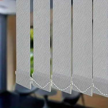 Vertical blind louvres in a Dubai office